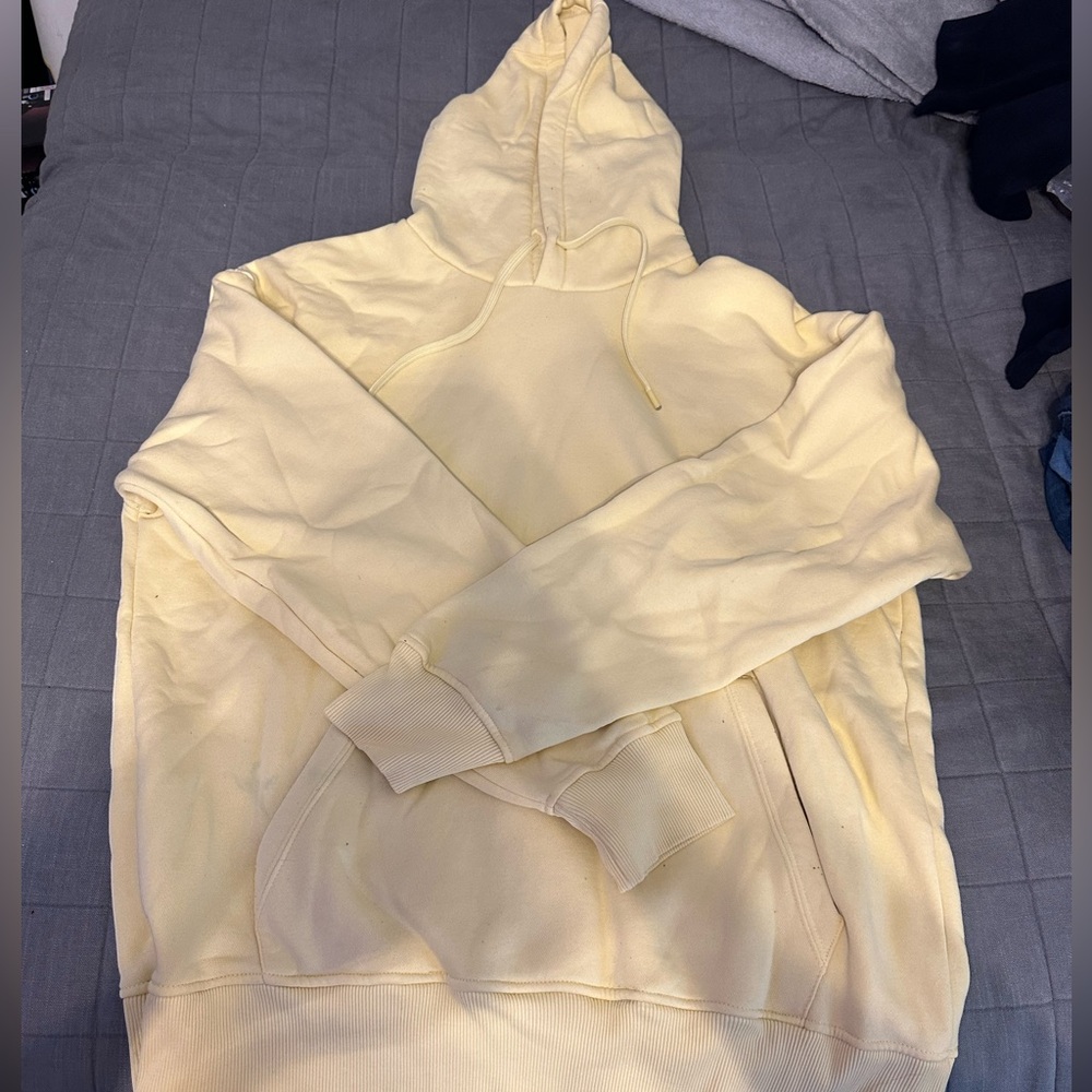 Zara XXL hoodie butternut yellow